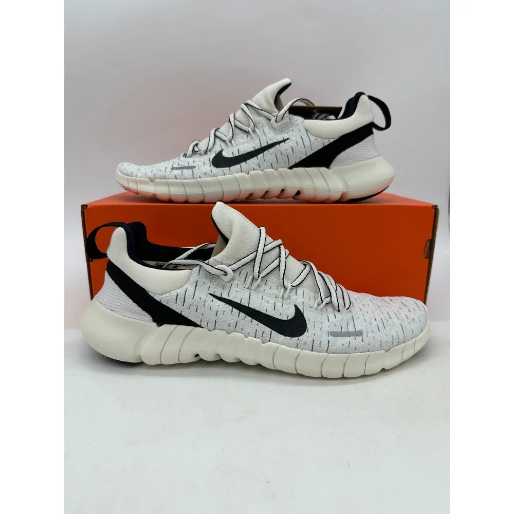 Nike Free Run 5.0 Next Nature Men's size 9.5 White Running Shoes CZ1884-010